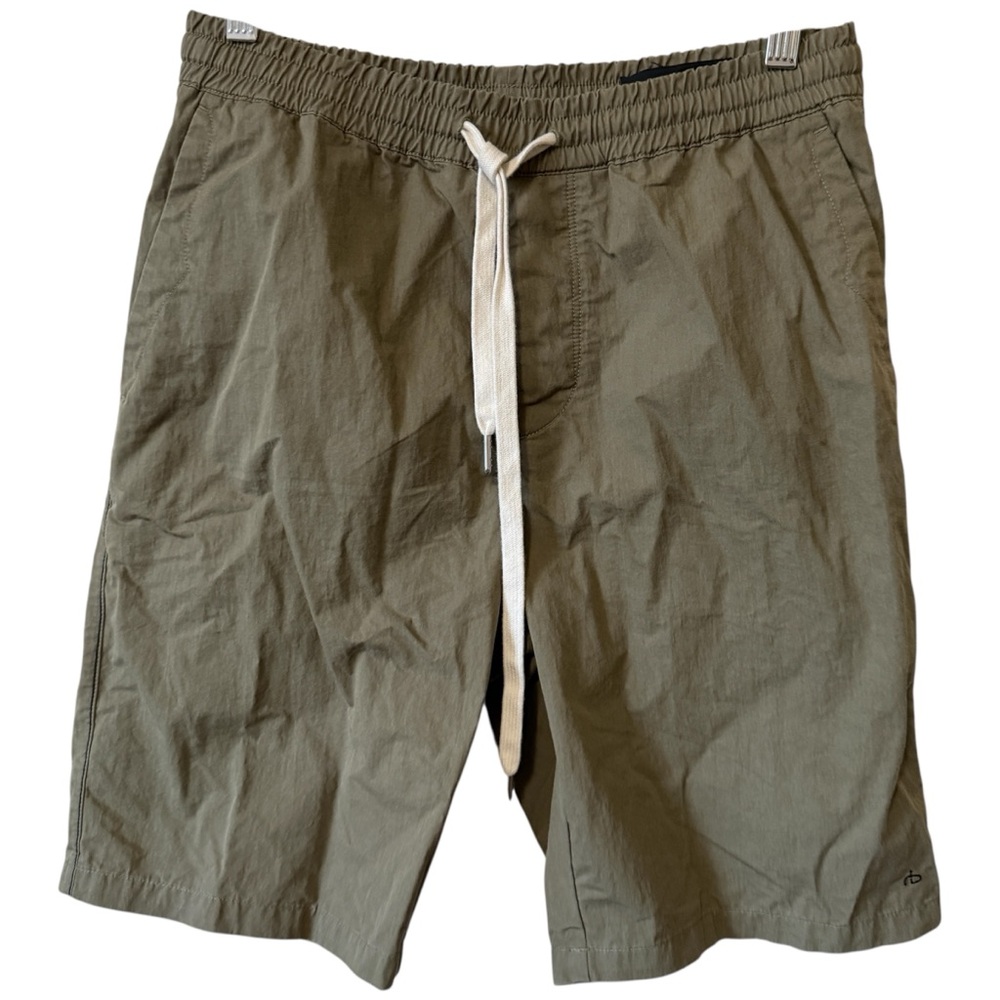 Rag & Bone Axel Olive Green Drawstring‎ Shorts Sz S